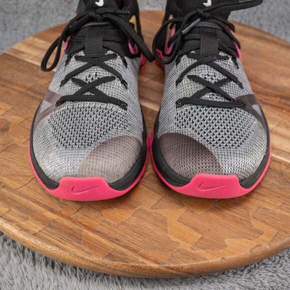 Nike Metcon Flyknit 3 Gray Pink Training Running Shoes AR5623-002 Women Sz 9 EUC - Picture 3 of 10